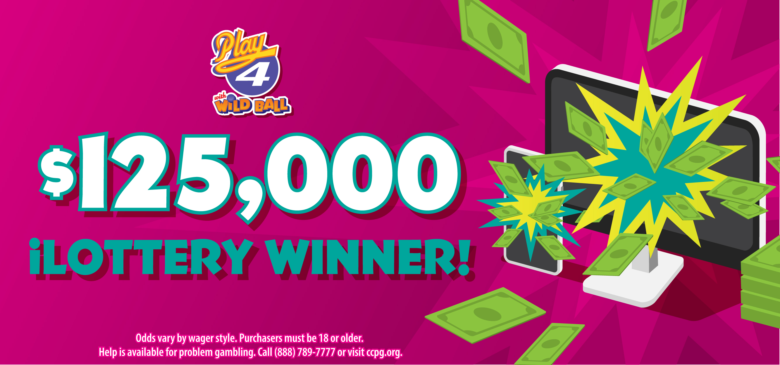 iLottery $125,000 Play4 Win